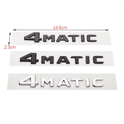 3D ABS 4Matic Trunk Badge for Mercedes-Benz