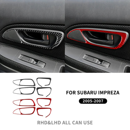 Real Carbon Fiber Sticker Kit for Subaru Impreza 05-07 Interior Window Door Red – Car Accessories | MotorWorld Marketplace