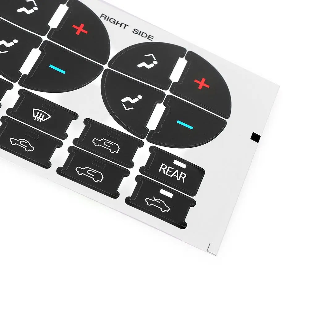 GMC Radio & A/C Button Repair Stickers - Pro Fit