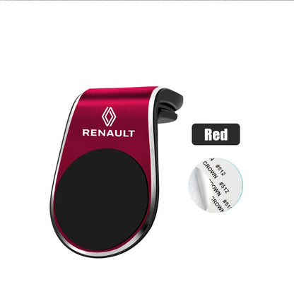 Metal Magnetic Car Phone Holder Auto Logos for Renault