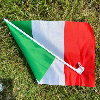 Italy Car Flag Banner 30x45cm Durable Polyester for Events