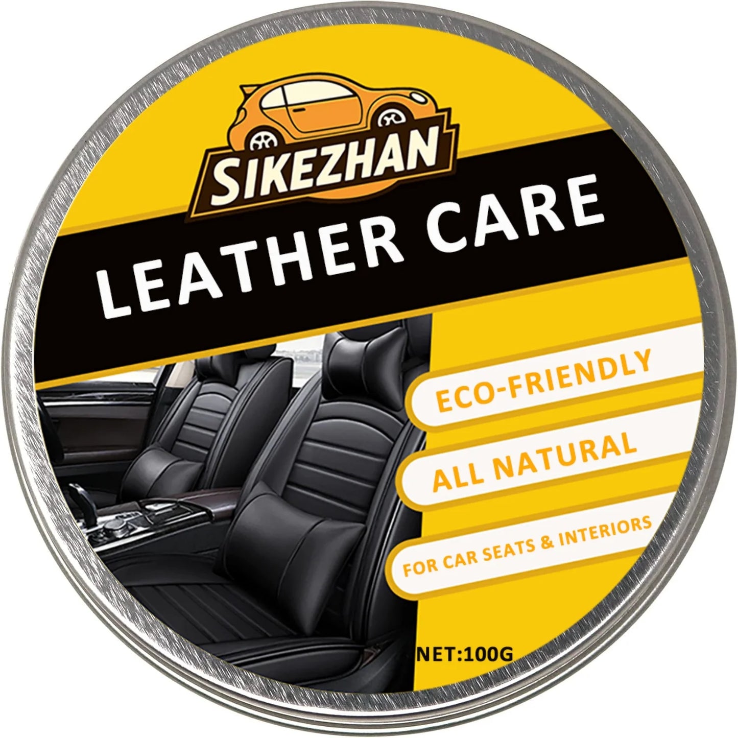 Premium Car Leather Care Balm – Universal, Odorless, Clear