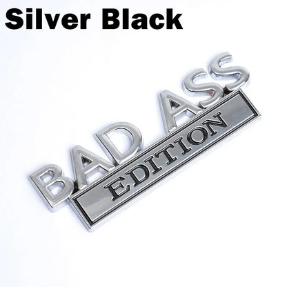 BAD ASS Edition 3D Fender Badge Emblem for Car/Truck/Moto silver black – Car Accessories | MotorWorld Marketplace