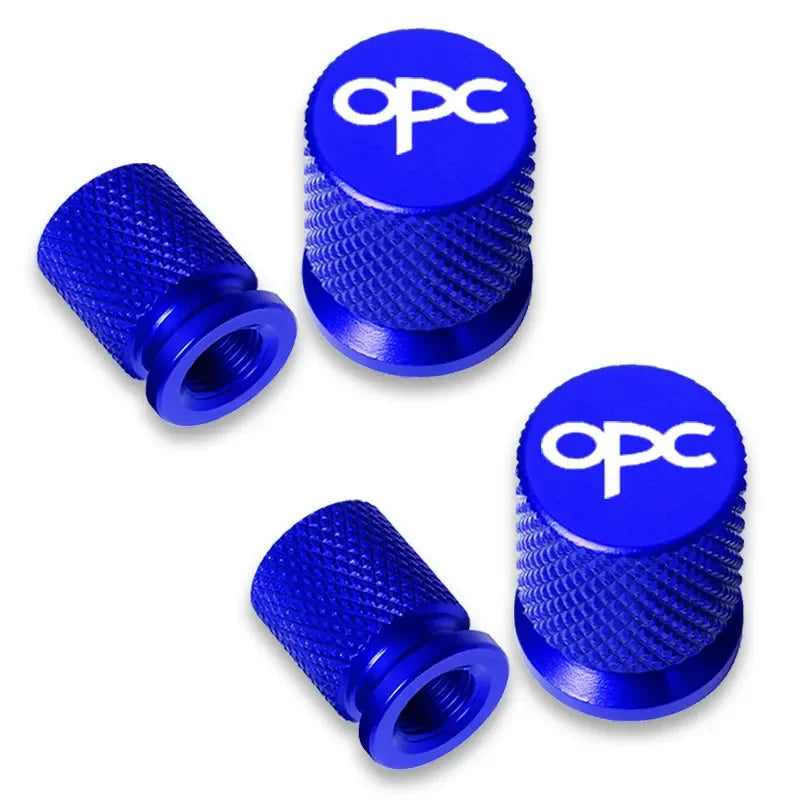 4pcs Opel OPC Tire Valve Caps Waterproof Stem Covers Set