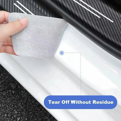 4pcs Carbon Fiber Door Sill Protectors for Nissan Qashqai