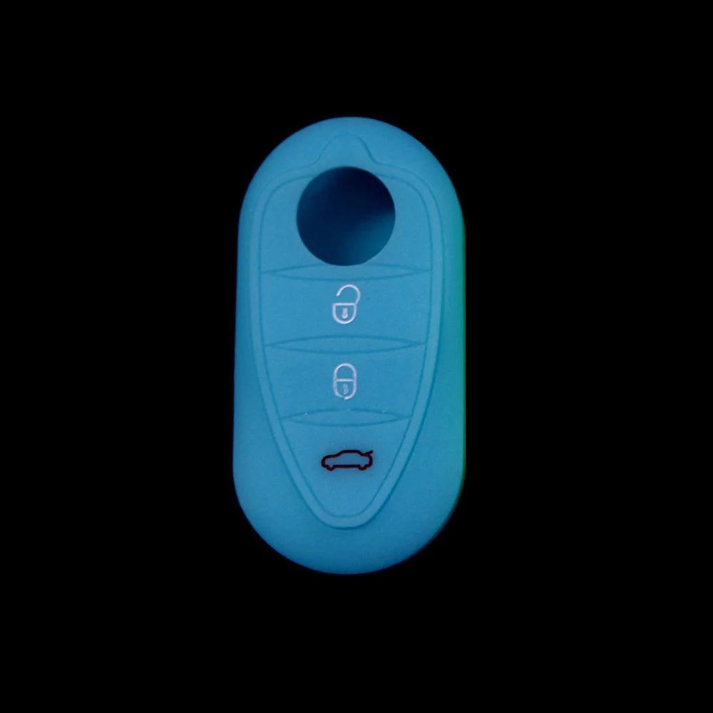 Premium Silicone Key Cover for Alfa Romeo Giulietta/Mito/4C Luminous blue – Car Accessories | MotorWorld Marketplace