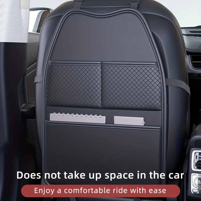 Premium Leather Car Seat Back Protector with Organizer – Car Accessories | MotorWorld Marketplace