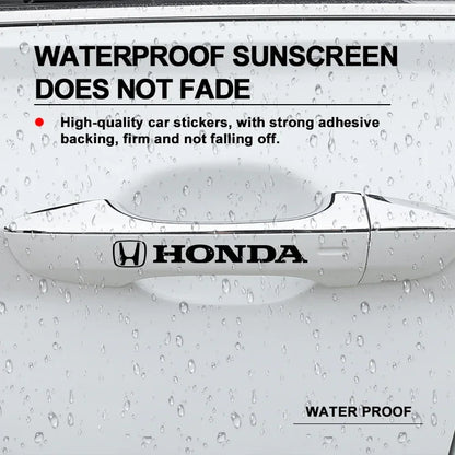 3D Door Handle & Mirror Badge Decals for Honda Models
