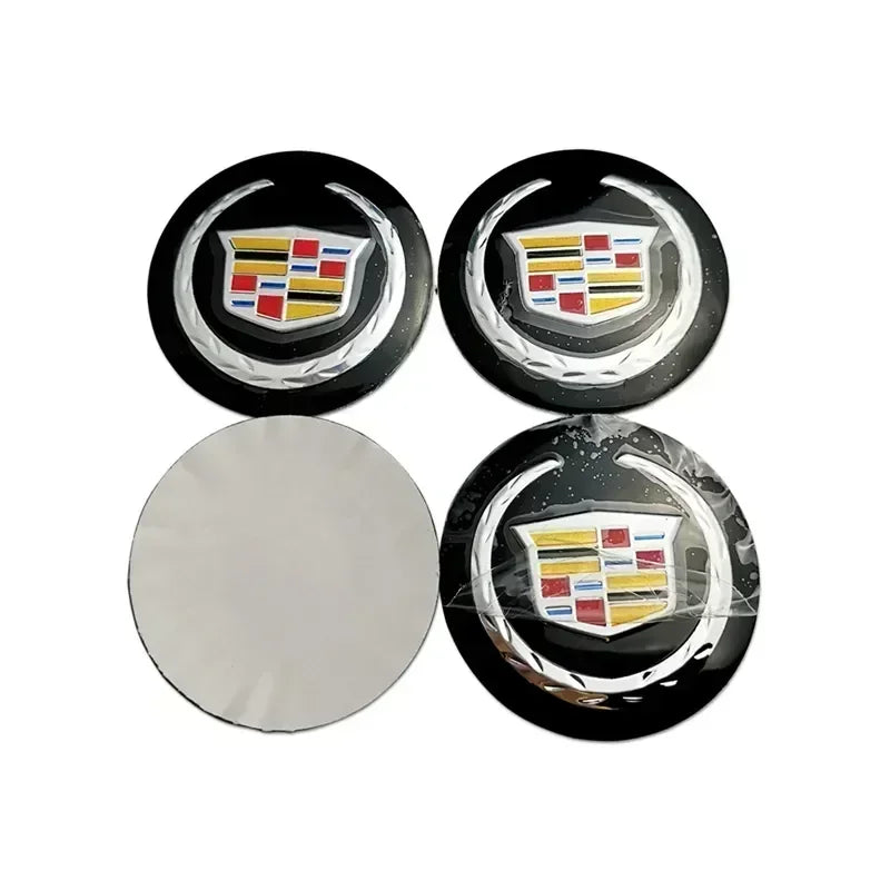 (NOT SOLD TO USA) 4pcs 56mm Cadillac Wheel Center Hub Badges – Pro Fit – Car Accessories | MotorWorld Marketplace