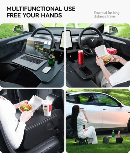 Tesla Model X/S/3/Y 2018-2025 Steering Wheel Desk Tray