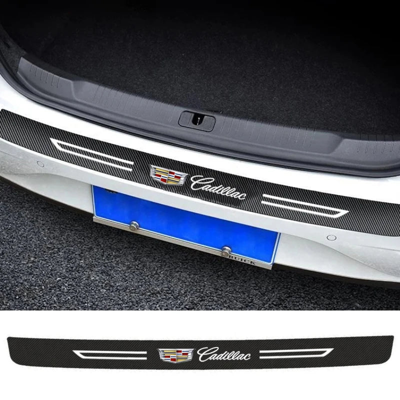(NOT SOLD TO USA) Carbon Fiber Door Sill Protector for Cadillac | Scratch Guard – Car Accessories | MotorWorld Marketplace