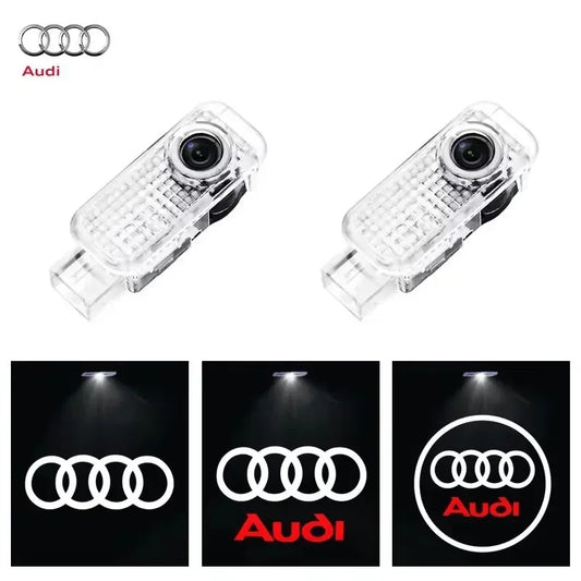 2PCS LED Car Door Logo Lights for Audi – A4 A6 A3 Q5 Q7 TT & More