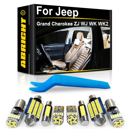 Éclairage intérieur à LED pour Jeep Grand Cherokee 1993-2021 (Voir les détails des modèles)
