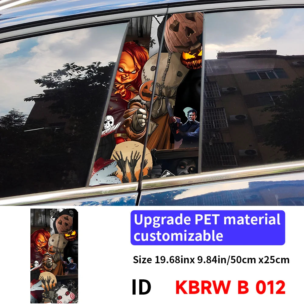 Horror Ghost B Pillar Car Stickers | Waterproof, UV-Proof 012 – Car Accessories | MotorWorld Marketplace