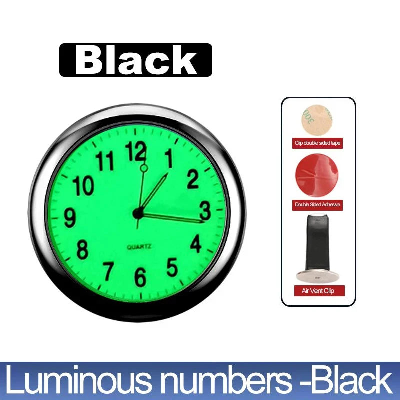 Luminous Quartz Stick-On Car Clock – Pro Auto Accessory