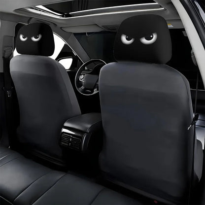 2PCS Cartoon Eyes Headrest Covers – Festive Car Interior Decor – Car Accessories | MotorWorld Marketplace