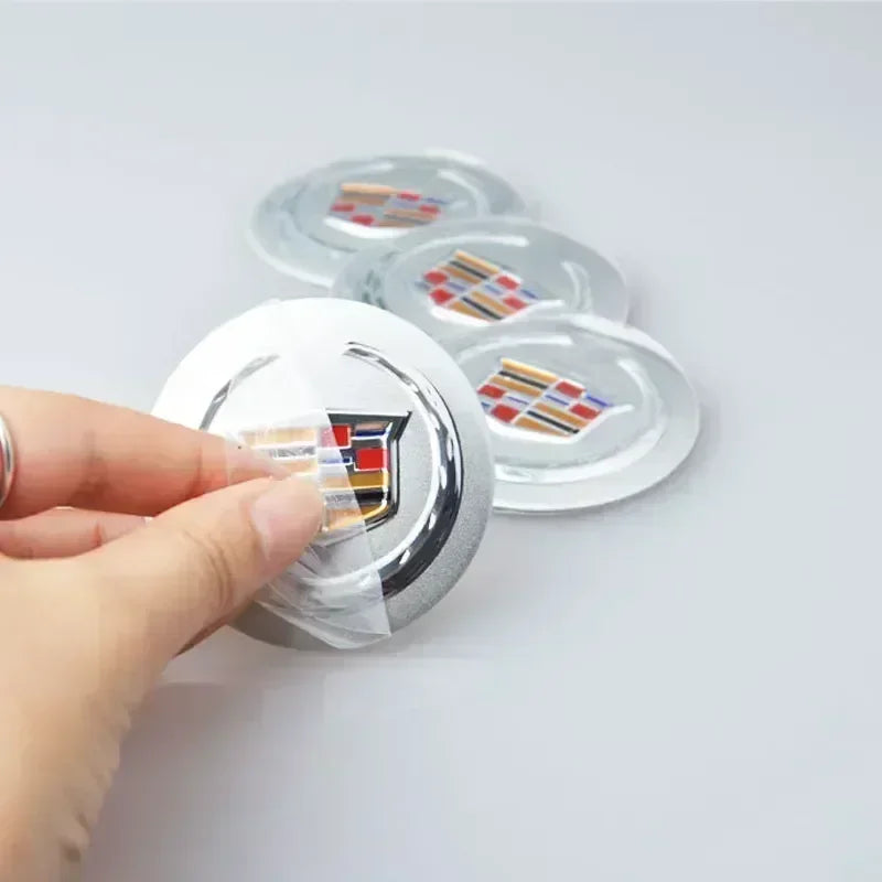 (NOT SOLD TO USA) 4pcs 56mm Cadillac Wheel Center Hub Badges – Pro Fit – Car Accessories | MotorWorld Marketplace