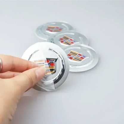(NOT SOLD TO USA) 4pcs 56mm Cadillac Wheel Center Hub Badges – Pro Fit – Car Accessories | MotorWorld Marketplace