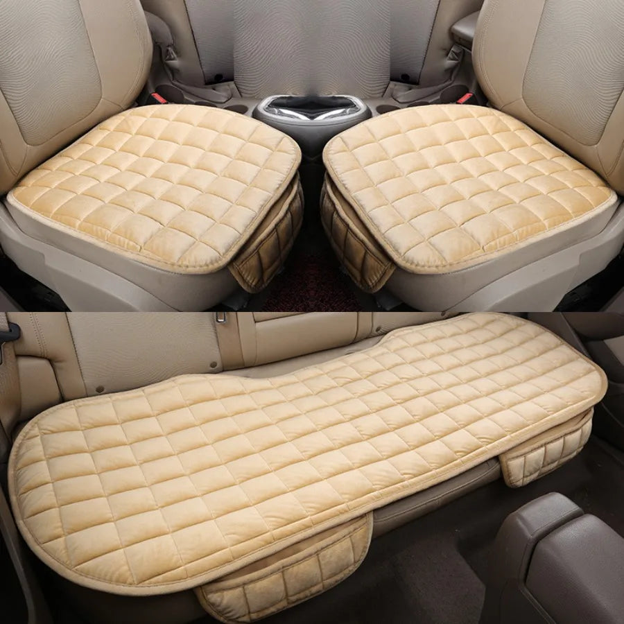 Soft Plush Car Seat Cover Universal Anti-Slip for SUV/Sedan