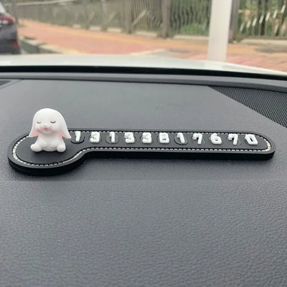 Cartoon Bunny Parking Card Set – Pro Temporary Stop Sign Sleeping – Car Accessories | MotorWorld Marketplace