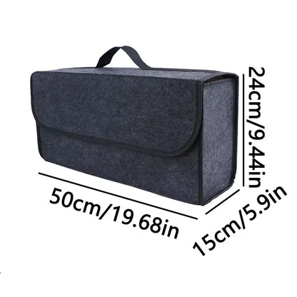 Large Felt Anti-Slip Car Trunk Organizer – Pro Storage Box 50x24x15cm – Car Accessories | MotorWorld Marketplace