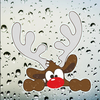 Christmas Santa Claus Waterproof Reflective Car Sticker Decal