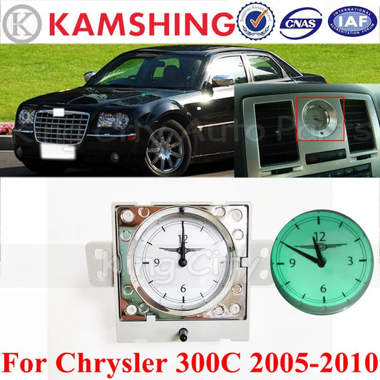 Horloge de tableau de bord et anneau de ventilation CAPQX OEM pour Chrysler 300C
