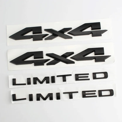 4X4 LIMITED Emblem Badge for Trucks