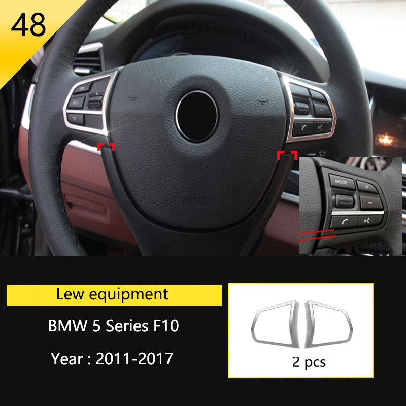 BMW F10 F18 Interior Button Panel Trim Stainless Steel Cover 48 Type – Car Accessories | MotorWorld Marketplace