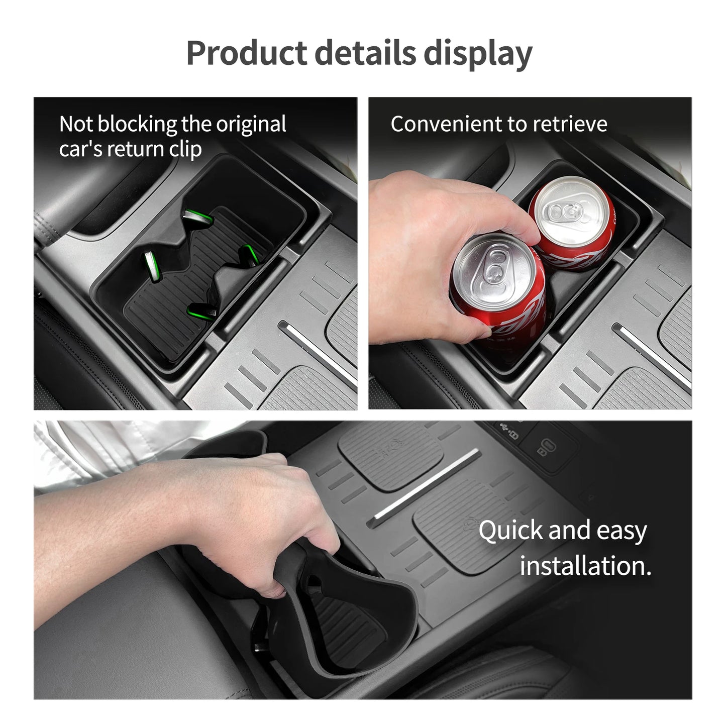 Hyundai Santa Fe 2024 Cup Holder Silicone Tray Organizer – Car Accessories | MotorWorld Marketplace