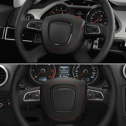 Audi Steering Wheel Logo Frame Trim | A4 A6 Q5 Q7 S3 A5 1Pc