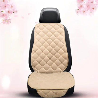Plush Winter Car Seat Cushion Set – Ultra Soft, Antifreeze, 3pcs khaki – Car Accessories | MotorWorld Marketplace