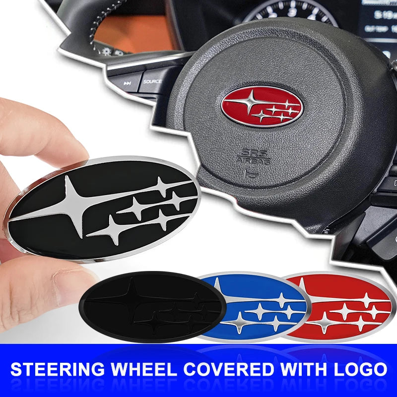 (NOT SOLD TO EUROPE) Subaru Steering Wheel Center Sticker - Forester/Impreza/Outback – Car Accessories | MotorWorld Marketplace