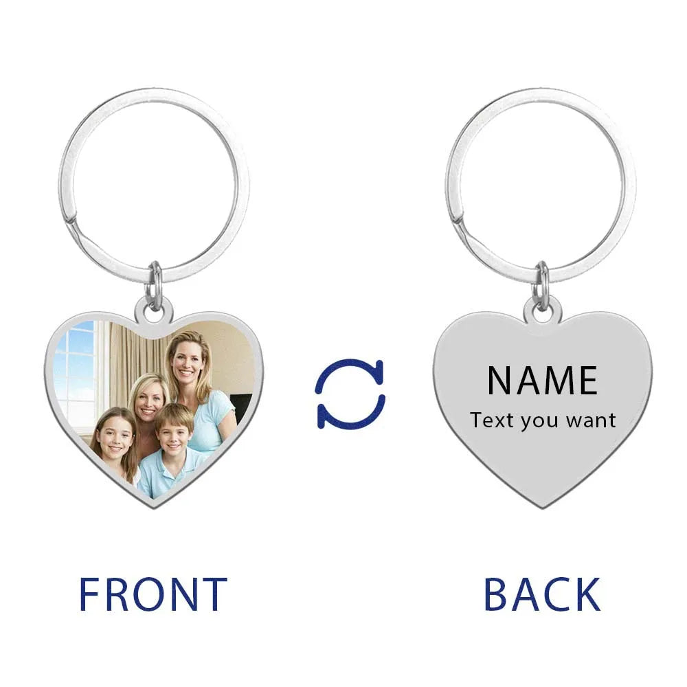 Custom Photo Keychain – Stainless Steel, Ideal Gift for Pros photo - text -2 – Car Accessories | MotorWorld Marketplace