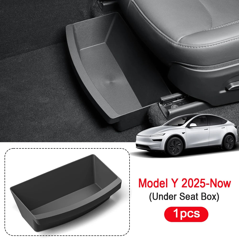 Tesla Model Y Juniper 2025 Under Seat Storage Organizer Box