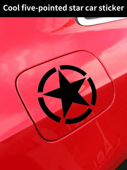 WWII 5-Point Star Car Decals | Reflective, Scratch-Proof – Car Accessories | MotorWorld Marketplace