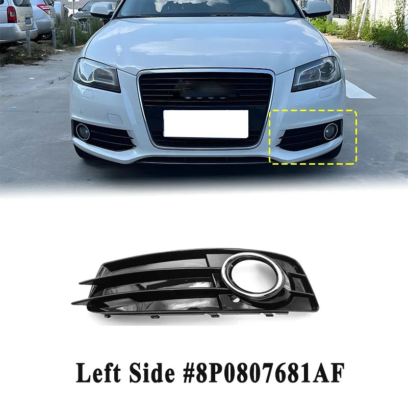 Audi A3 8P S-Line 09-12 Fog Light Grille Bezel Chrome Pair Left Side – Car Accessories | MotorWorld Marketplace