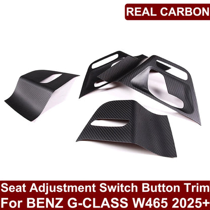 (NOT SOLD TO USA) Real Carbon Fiber Seat Switch Trim for G-Class W465 2025+ – Car Accessories | MotorWorld Marketplace