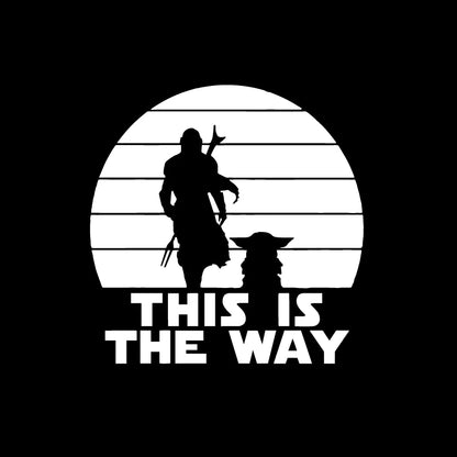 Classic Sci-Fi Vinyl Sticker – "This Is The Way" Car/Laptop Decor QT13495 White – Car Accessories | MotorWorld Marketplace