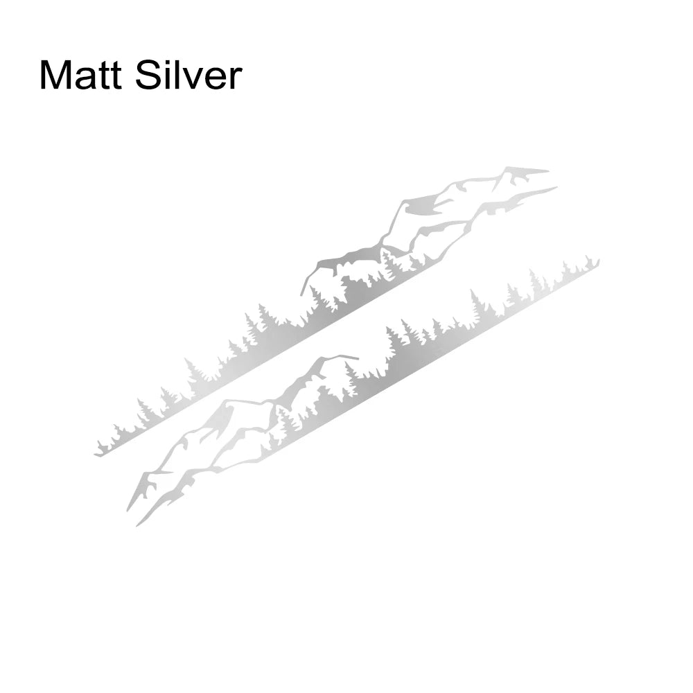 Forest Mountain Vinyl Decal for Ford Bronco TRX4 2021-2023 Matt Silver – Car Accessories | MotorWorld Marketplace