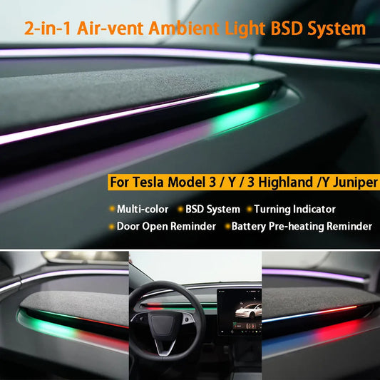(NOT SOLD TO USA) Smart Air Vent & BSD System for Tesla Model 3/Y 2021+ – Car Accessories | MotorWorld Marketplace
