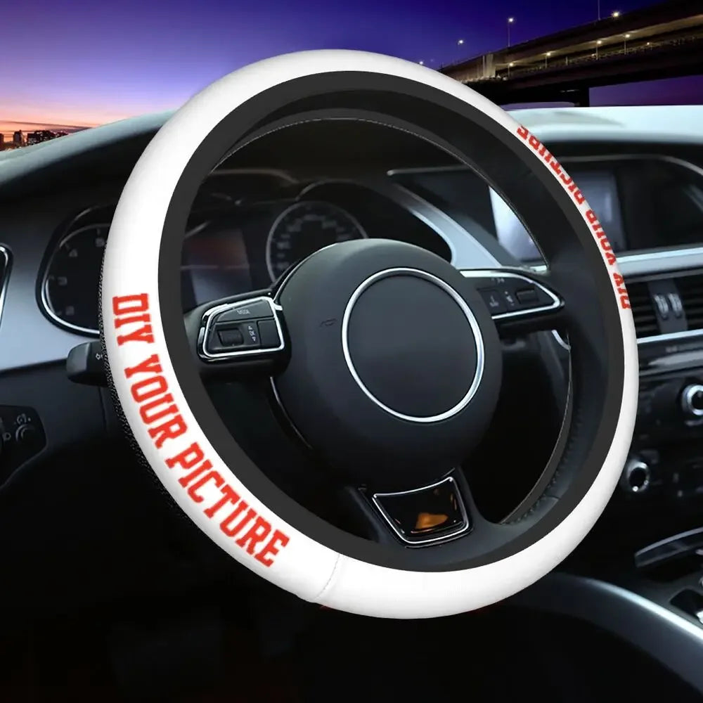 Custom DIY Steering Wheel Cover - Personalized Print & Protection