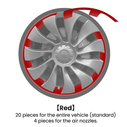 21" Uberturbine Wheel Cover Rim Protector for Tesla Y 21-24 21inch red China Mainland – Car Accessories | MotorWorld Marketplace