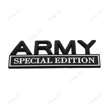 ARMY SPECIAL EDITION 3D Chrome Emblem Badge – Pro Styling – Car Accessories | MotorWorld Marketplace