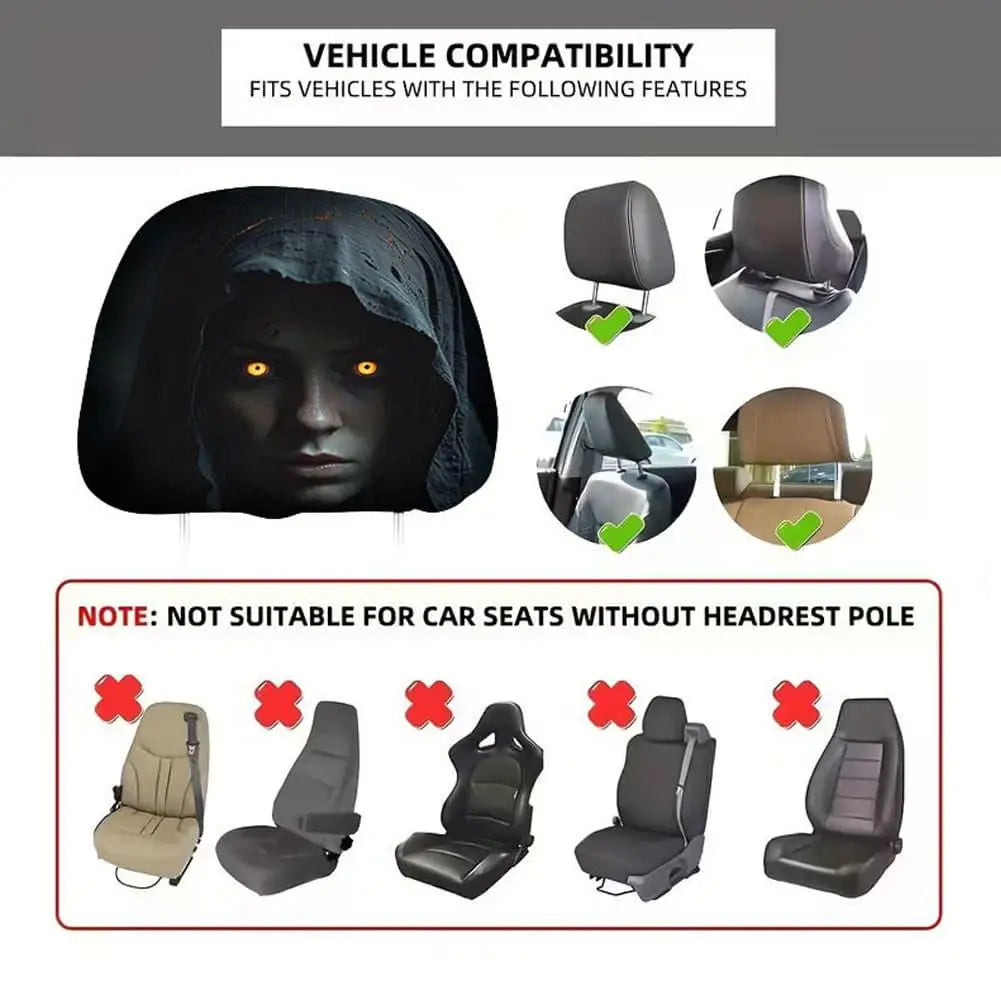 Halloween Reaper Headrest Covers – Horror Car Decor – Car Accessories | MotorWorld Marketplace