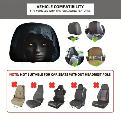 Halloween Reaper Headrest Covers – Horror Car Decor – Car Accessories | MotorWorld Marketplace