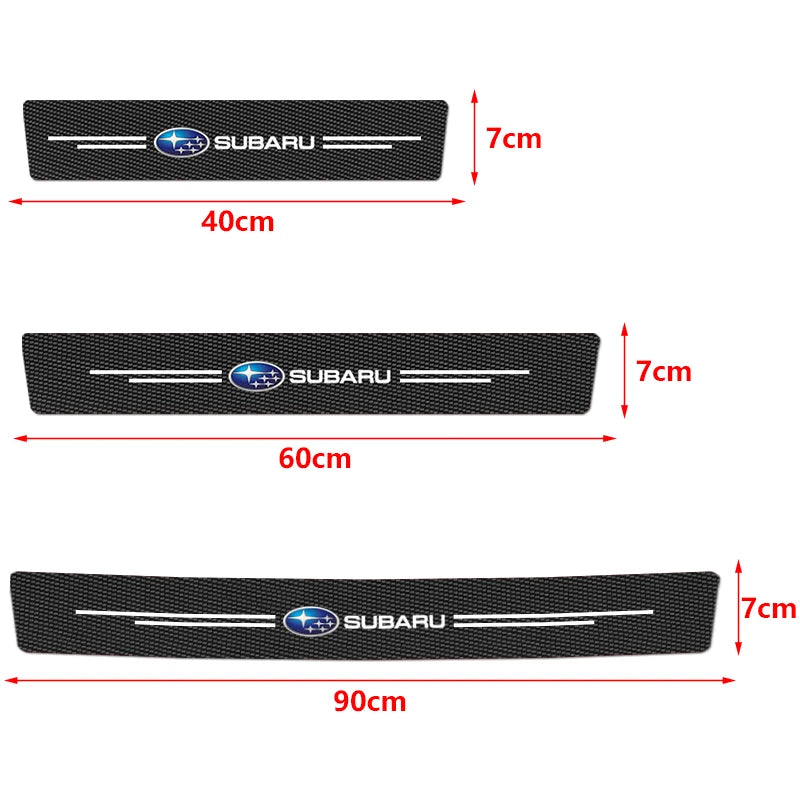 (NOT SOLD TO EUROPE) Subaru Door Sill Carbon Fiber Scuff Plate Sticker Set – Car Accessories | MotorWorld Marketplace