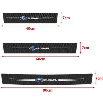 (NOT SOLD TO EUROPE) Subaru Door Sill Carbon Fiber Scuff Plate Sticker Set – Car Accessories | MotorWorld Marketplace