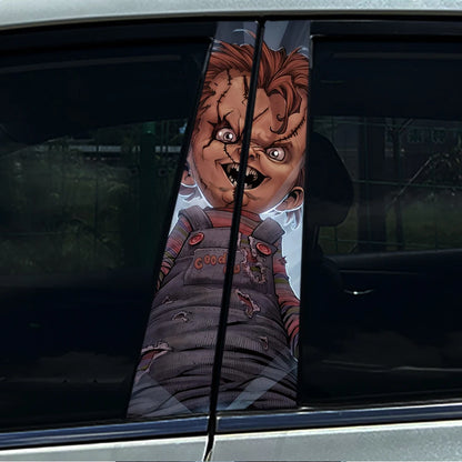 **Halloween Car B Pillar Sticker – Horror Protective Film 1/2pcs** MO 081 – Car Accessories | MotorWorld Marketplace