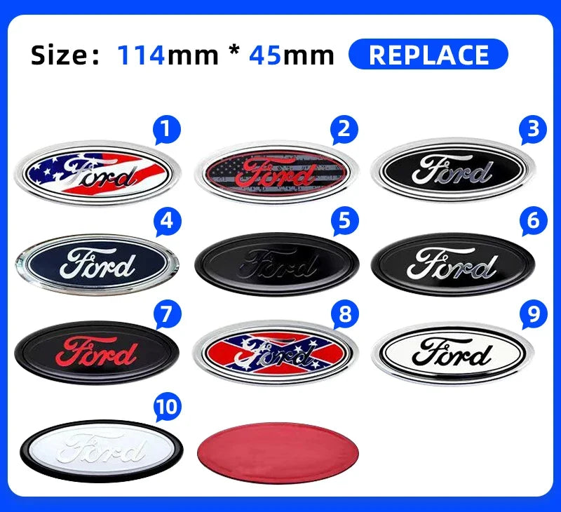Ford Emblem Badge Logo 58 (2")–224mm (9")
